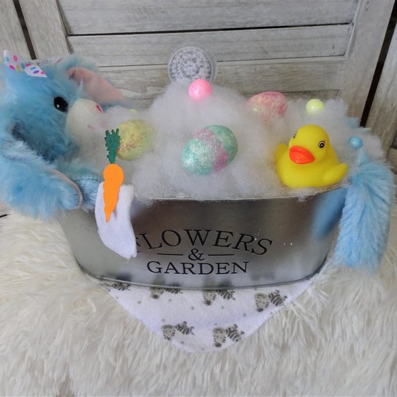 Bunny Rabbit in a Tub - Handmade - Picture 3 of 5